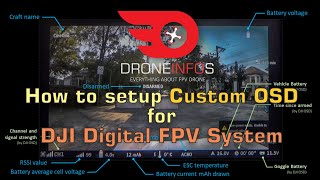 How to setup Custom Betaflight OSD for DJI Digital FPV System [upl. by Nylyak758]