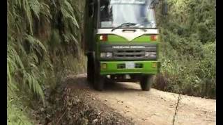 Cycling Yungas Death Road uphill climb [upl. by Warfore]