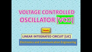 Voltage Controlled Oscillator in Tamil [upl. by Trinette488]