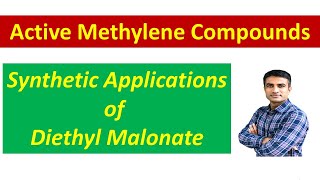 Synthetic applications of Diethyl malonate Malonic ester  Dr Bharat Baria [upl. by Ahmar]