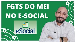 FGTS DO MEI AGORA É NO ESOCIAL l Alguns cuidados com o FGTS do funcionário do MEI [upl. by Essirehc]