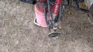 TaoTao ATV front hub popping take it apart and look at brakes and bearing [upl. by Danika520]