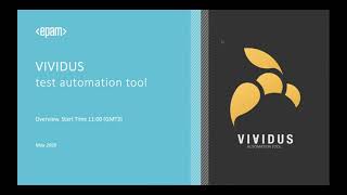 VIVIDUS test automation tool overview 2020 [upl. by Jasun871]