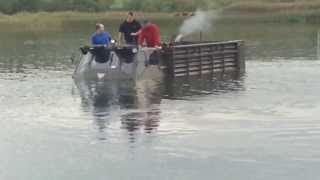 Alvis Stalwart mk2 Amphibious testdrive in river [upl. by Meehan]