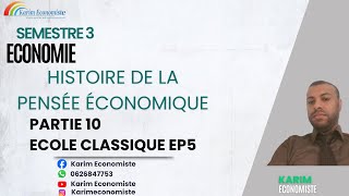 Histoire de la pensée économique S3 Economie Partie 10 quot J B SAY quot [upl. by Eilyr798]