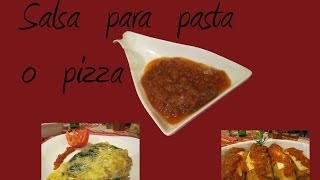 Receta de salsa para pasta o pizza [upl. by Malaspina415]