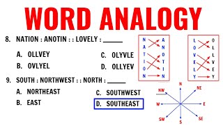 10item Verbal Analogy Sample Questions  Single Word and PairedWord Approach  Prof Level [upl. by Ylremik]