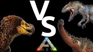 Dodorex VS Giga VS Titanosaur  Ark Survival Evolved [upl. by Lamont853]