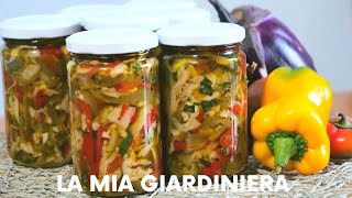 ECCO COME FARE LA GIARDINIERA  CONSERVA GIARDINIERA FATTA IN CASA DA ME [upl. by Ocicnarf]