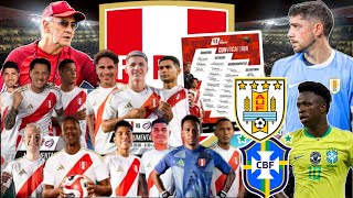 LISTA de CONVOCADOS de SELECCIÓN PERUANA vs Uruguay y Brasil x Eliminatorias al MUNDIAL 2026 [upl. by Ataynik]