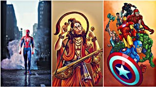 LORD HANUMAN STATUS ⚡ LORD HANUMAN 4K EDIT STATUS HANUMAN X SUPERHEROES [upl. by Donegan36]