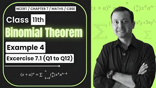 Class 11 Binomial Theorem  Exercise 71  Q1 to 12   NCERT solutions  Sharp Tutorials [upl. by Wales299]