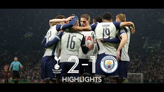 Tottenham Vs Man City 2 1 Extended Highlights Eflcup 2024 [upl. by Eillac126]