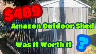 Patiowell Exterior 8’X12’ Shed Actual Size amp Installation time [upl. by Nanyt433]