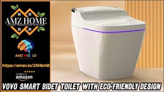 Describing VOVO Smart Bidet Toilet with EcoFriendly Design Amazon [upl. by Sewole725]