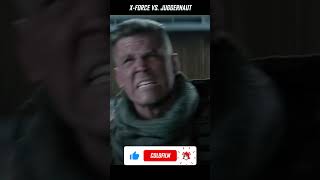 X Force vs Juggernaut filmpendek action adventure superhero movieclips scifi deadpool [upl. by Enyalb]