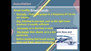 Auscultation abdomen By Dr Usama M Abdelaal [upl. by Attaynek]