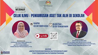 WEBINAR INSTITUT AMINUDDIN BAKI 2024  CELIK ILMU PENGURUSAN ASET TAK ALIH DI SEKOLAH [upl. by Bernette]