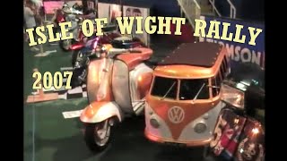 Isle of Wight Scooter Rally 2007 including PARTS FAIR and CUSTOM SHOW filmed by Bernie Edwards [upl. by Ed]