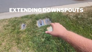 Extending Downspouts in Charlotte NC [upl. by Setarcos482]