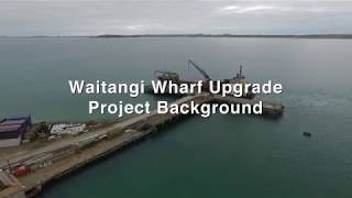 Waitangi Wharf Project Chatham Islands [upl. by Ymerrej]