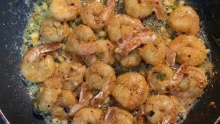 Garlic butter shrimps  shrimps in butter garlic  garlic shrimps shrimps  camarão [upl. by Durkee]