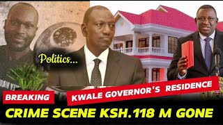 MASSIVE CORRUPTION KWALE GOVERNORS RESIDENCE IS A CRIME SCENE KSH 118 M GONE MORARA REVEALS [upl. by Karlis]