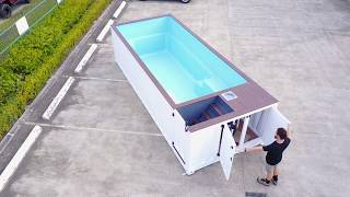 Shipping Container Pool 6m walk around [upl. by Isoais]