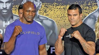 Evander Holyfield vs Vitor Belfort  FULL STARE DOWN VIDEO  Triller Fight Club [upl. by Thompson]