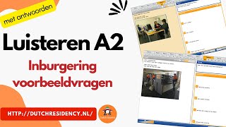 2024 luisteren Inburgering A2  luisteren voorbeeldvragen met antwoorden [upl. by Chon]