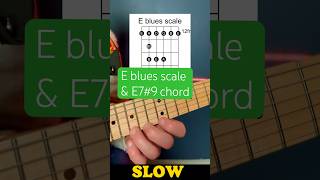 E blues scale amp E79 chord guitarlesson guitarscales howtoplayguitar guitarra guitarrista [upl. by Timmons]