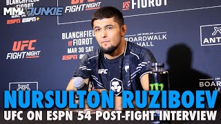 Nursulton Ruziboev Wants to Get One Back for Uzbekistan vs Gerald Meerschaert  UFC on ESPN 54 [upl. by Niloc75]