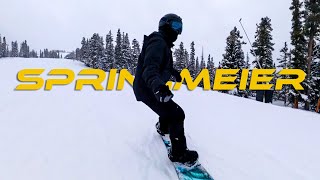 Raw Lap snowboarding BRECKENRIDGE SPRINGMEIER Still trying to carve [upl. by Nagol]