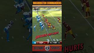 Jayden Daniels get hurt on play httr4life raisehail commanders shorts httr [upl. by Fidelis646]