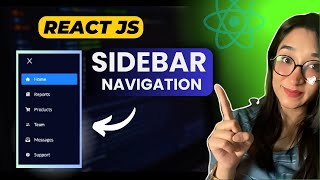 Sidebar Navigation Menu Tutorial in React JS  Sidebar in React JS in Hindi for Beginners [upl. by Altaf748]