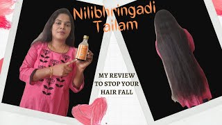 Kottakkal Nilibhringadi hair oil review in Tamil  Kottakkal Nilibhringadi Tailam KamalisDiary [upl. by Esinej]