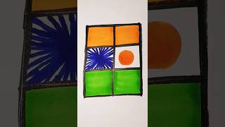 🇮🇳🇳🇪 Flag easy drawing ⬜ independenceday flagdrawing ytshortsvideo ytviralshorts india Niger [upl. by Marl]