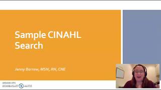 Sample CINAHL Search [upl. by Marcin]