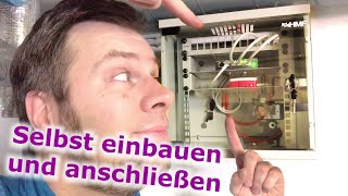 Netzwerkschrank einrichten Switch Patchfeld und Verkabelung fürs Eigenheim  Von AZ Tutorial [upl. by Nalyorf]