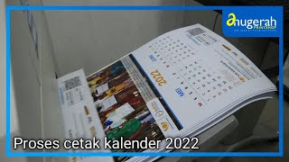 PROSES CETAK KALENDER DINDING 6 LEMBAR  KALENDER CUSTOM [upl. by Notlek837]