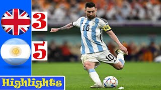 HIGHLIGHTS ⚽ Argentina vs England ⚽ FC 24 Gameplay fifaworldcup copaamerica highlights [upl. by Anelyak]