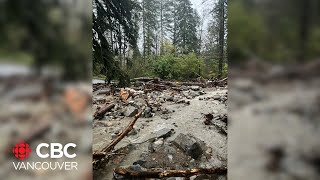 Homeowner reported missing amid mudslide in Coquitlam [upl. by Amees]