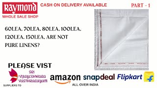 60 LEA 70 LEA  80 LEA 100 LEA  120LEA  150 LEA ARE NOT PURE LINEN COTTON SHIRTS  HOW TO BUY [upl. by Boleyn]