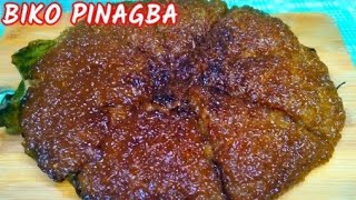 BIKO PINAGBA  no oven  how to make the most delicious BIKO pinagba [upl. by Llednahs977]