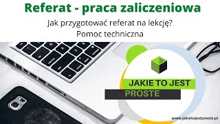 Jak przygotować pracę zaliczeniową referat w Wordzie Pomoc techniczna [upl. by Nine928]