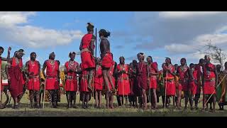 Maasai jumping dance [upl. by Ahsinahs164]