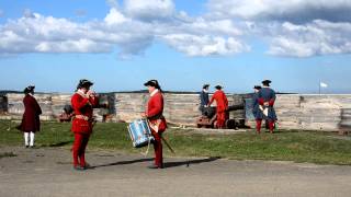 Nova Scotia  Cannon Demonstration at Fort Louisbourg  August 2012 [upl. by Airretal]