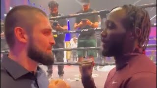 Magomed Kurbanov calls out Crawford  and they faceoff in Dubai esnews boxing [upl. by Alameda911]