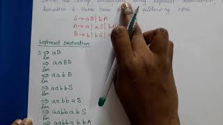 Leftmost Rightmost Derivation and Parse Tree  Example2  Syntax Analyzer  Lec13  Compiler Design [upl. by Ecyal610]