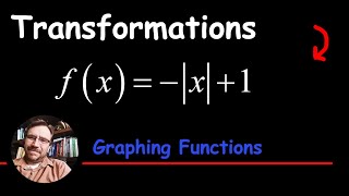 Graph an Absolute Value Function with a Reflection using Transformations fx  x1 [upl. by Dearman]